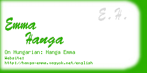 emma hanga business card